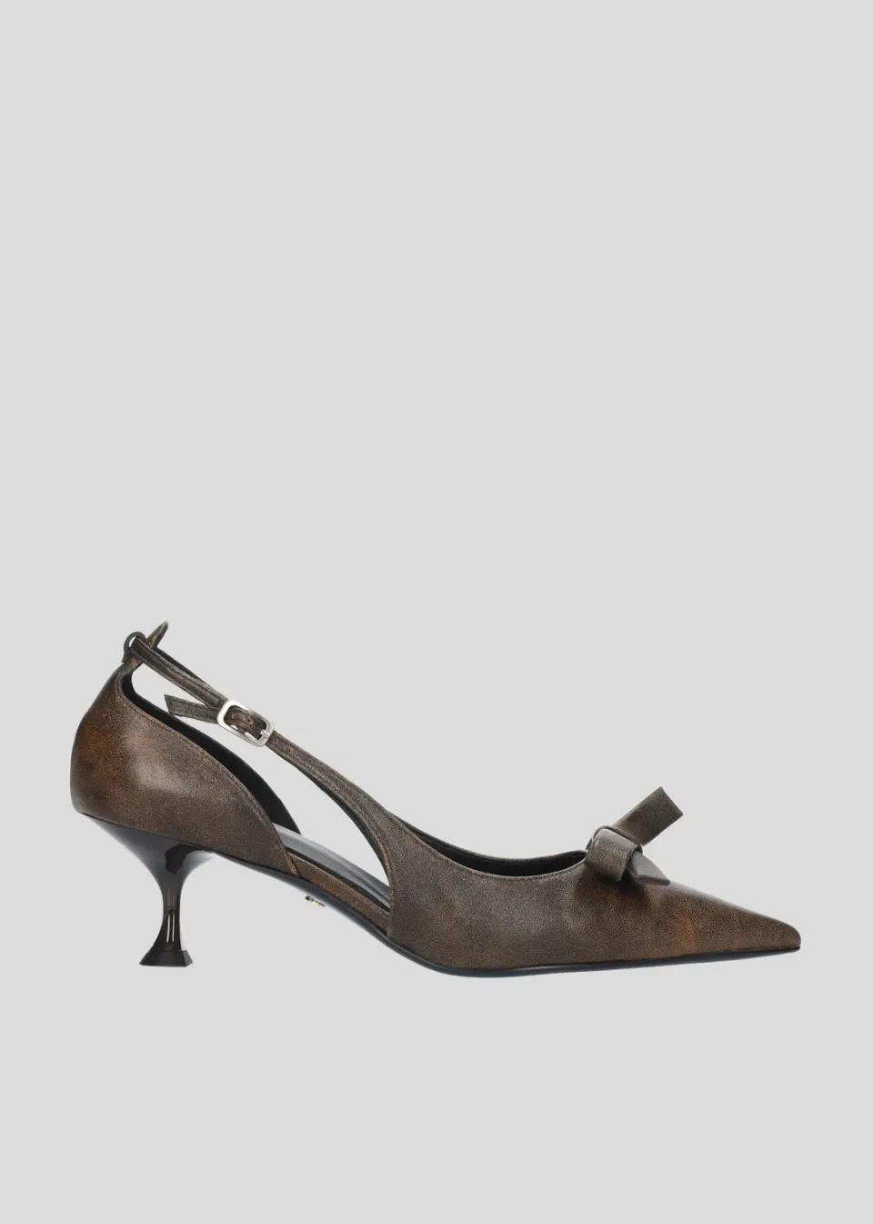 Lola Cruz Laia 55 escarpins chocolat talon 5,5 cm
