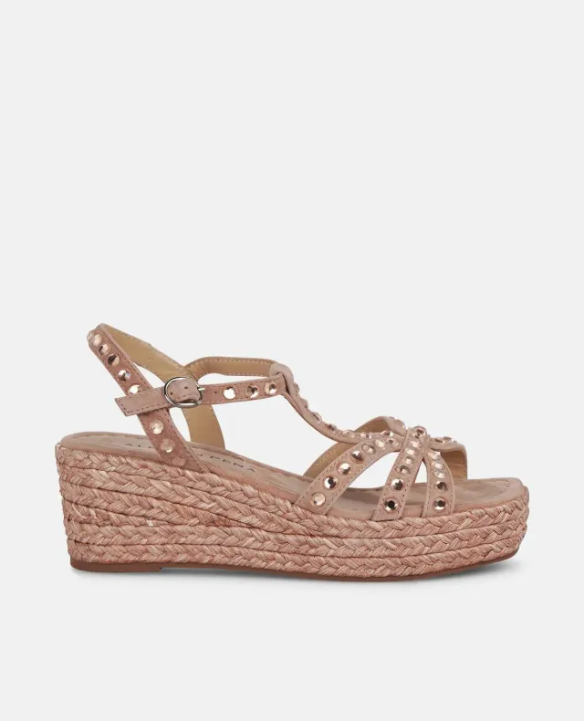 Alma en Pena V2551451 compensées rose cuir 5 cm