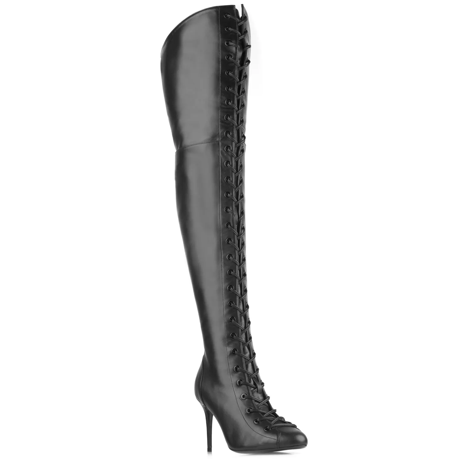 Maison Ernest Bandit 85 cuissardes cuir noir mat