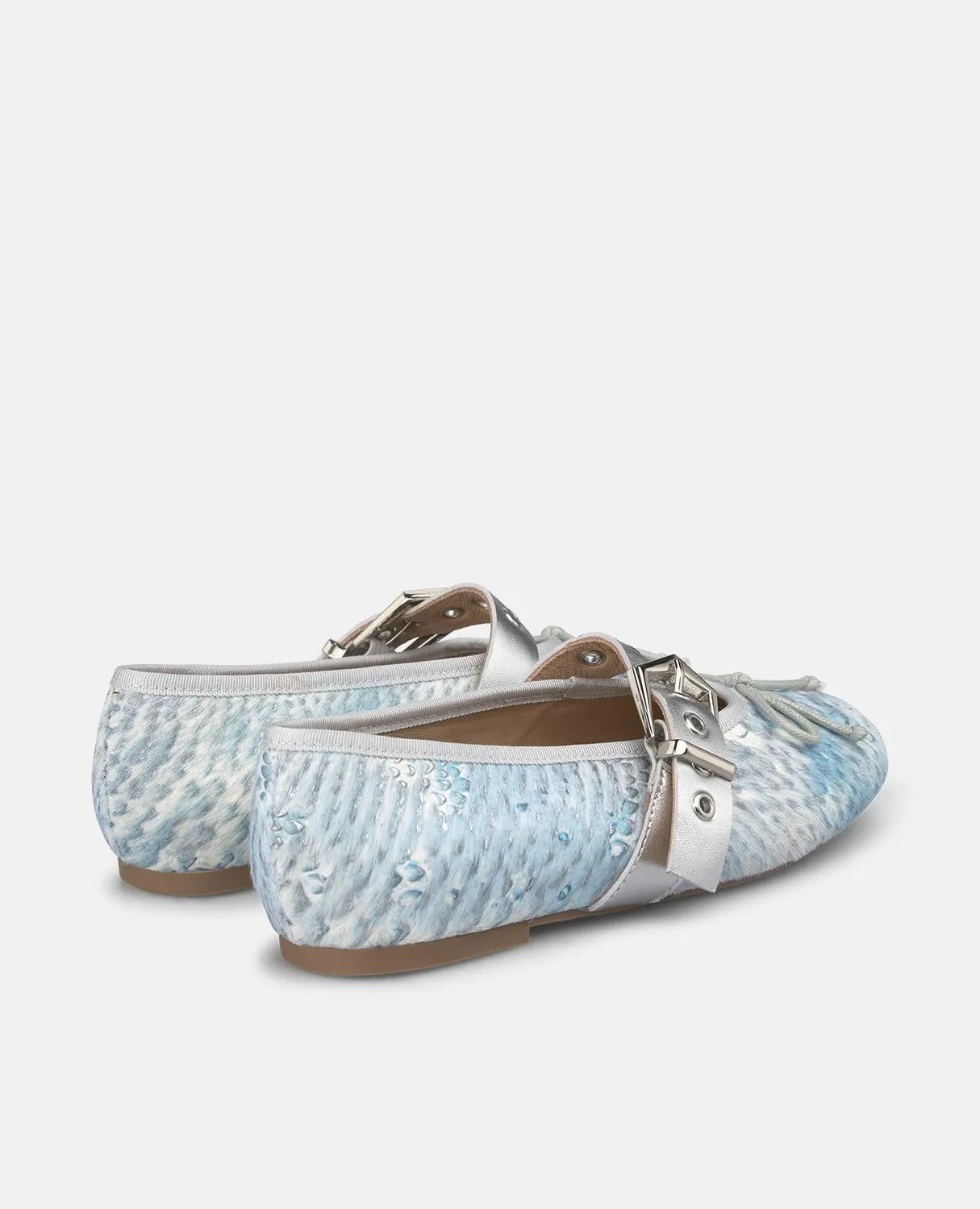 Alma en Pena V261300 ballerines cuir turquoise plates
