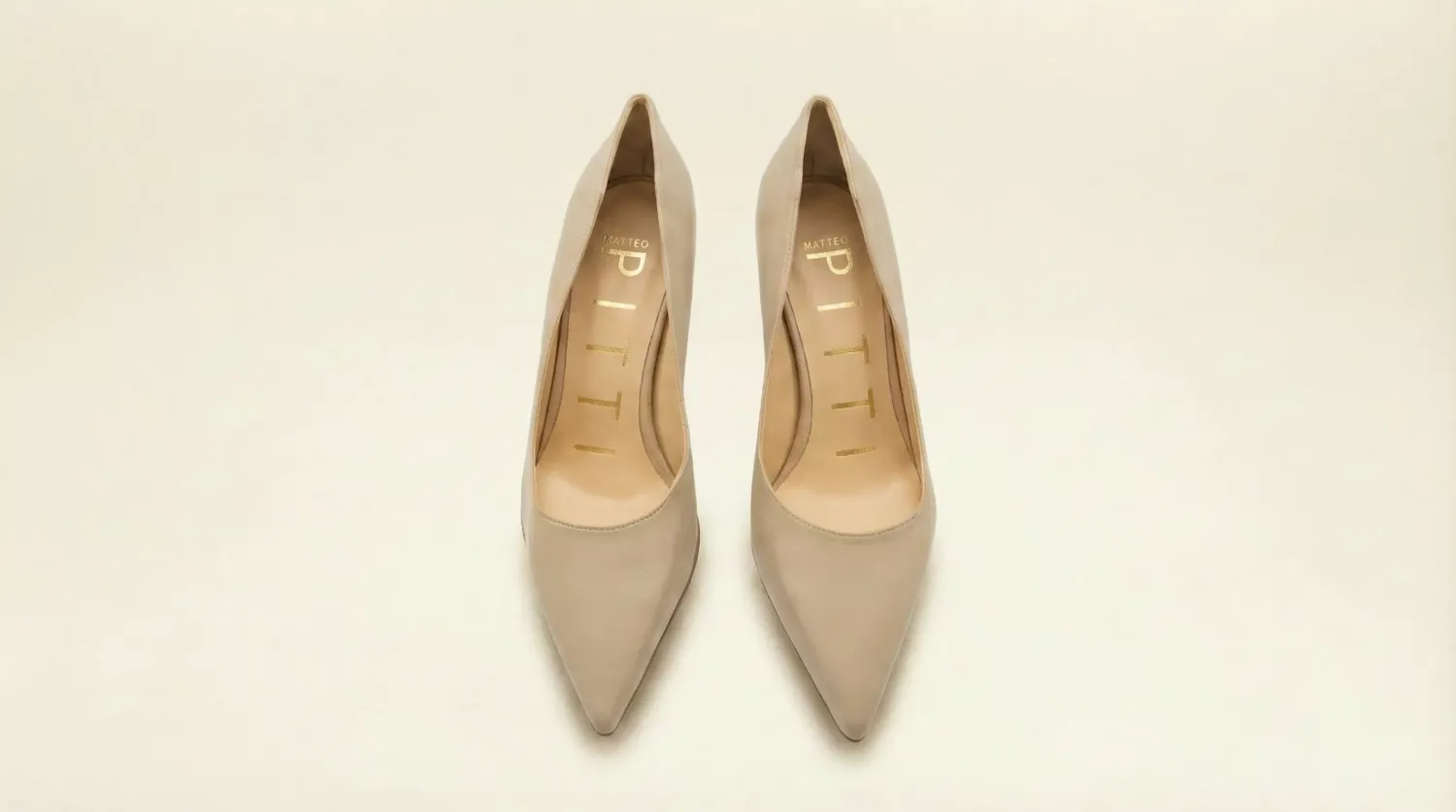 Matteo Pitti Penny 50 escarpins taupe kitten heel