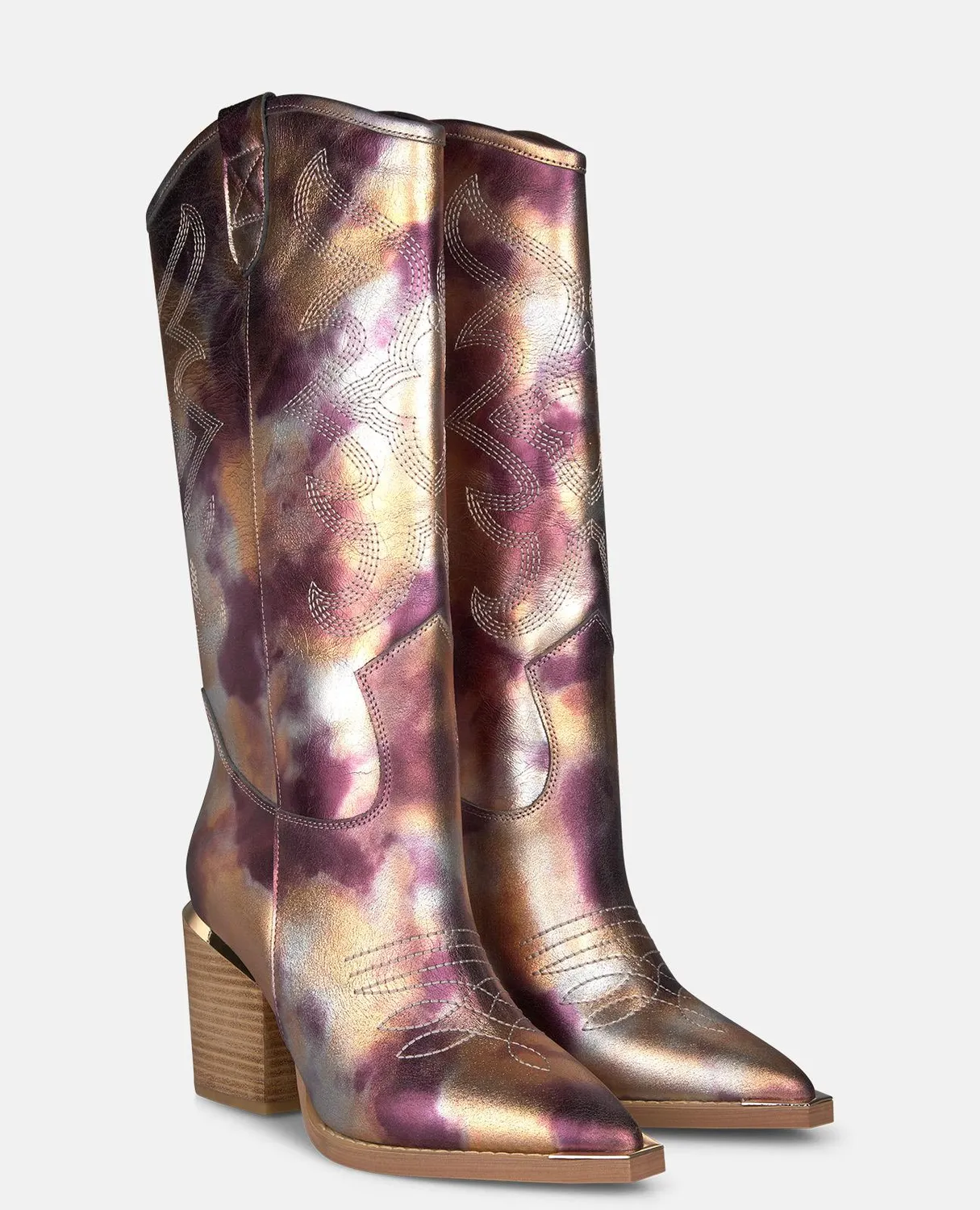 Alma en Pena V260108 bottes campera violet talon 7,5 cm