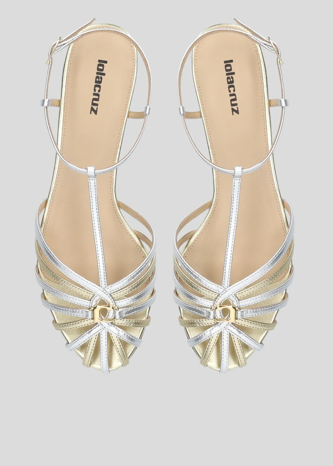 Lola Cruz Tango ballerines multicolore cuir véritable
