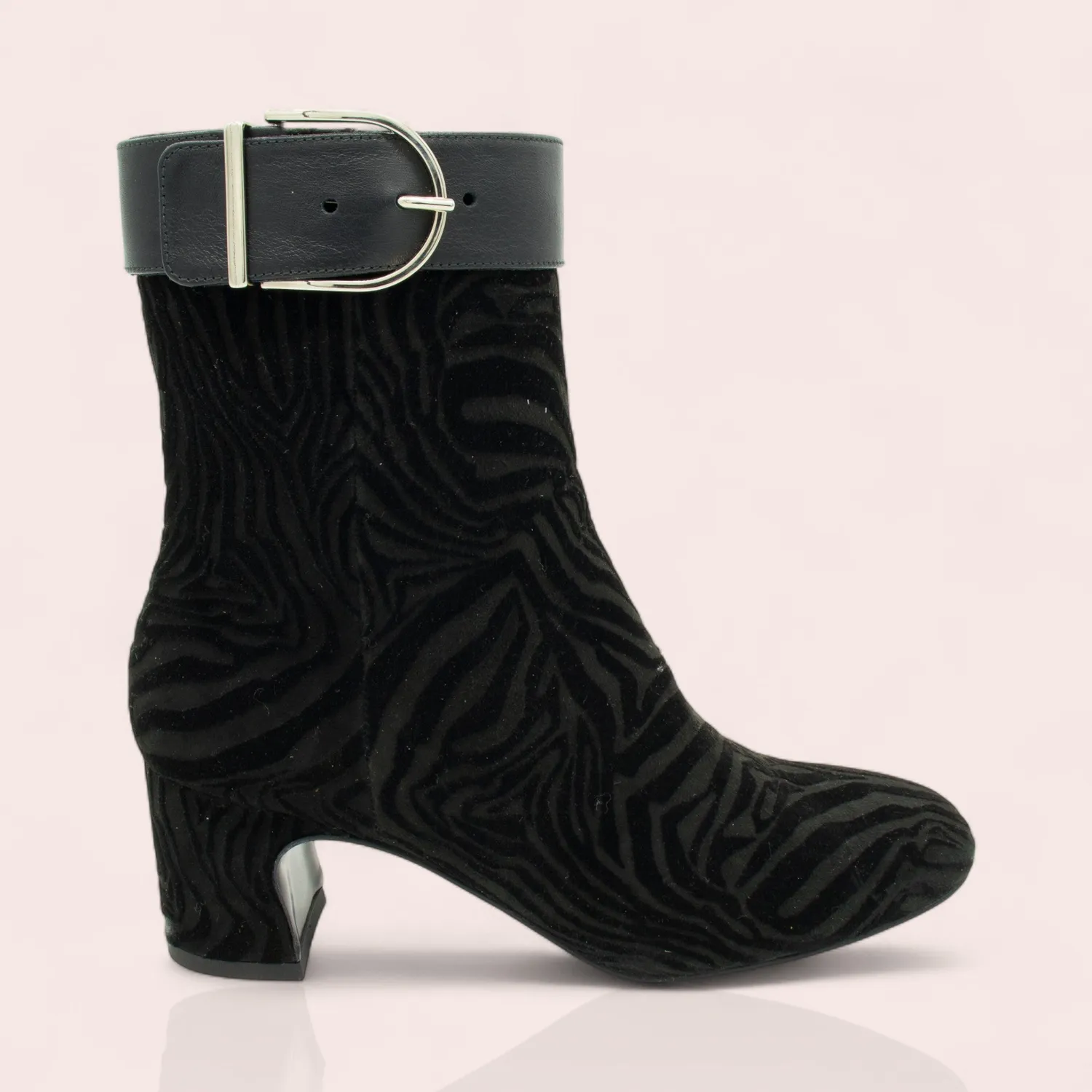 Karine Arabian Mathilde bottine camel cuir talon 50mm