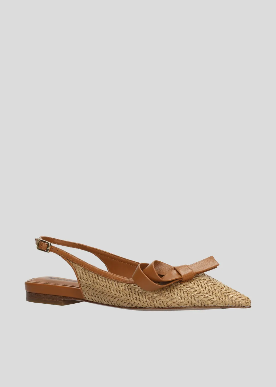 Lola Cruz Linda ballerines cuir camel