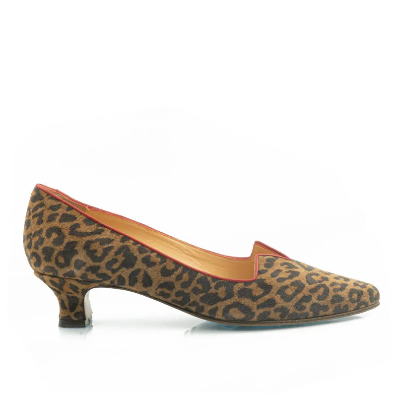 Bégum Paris Marquise escarpins léopard rouge talon 4 cm