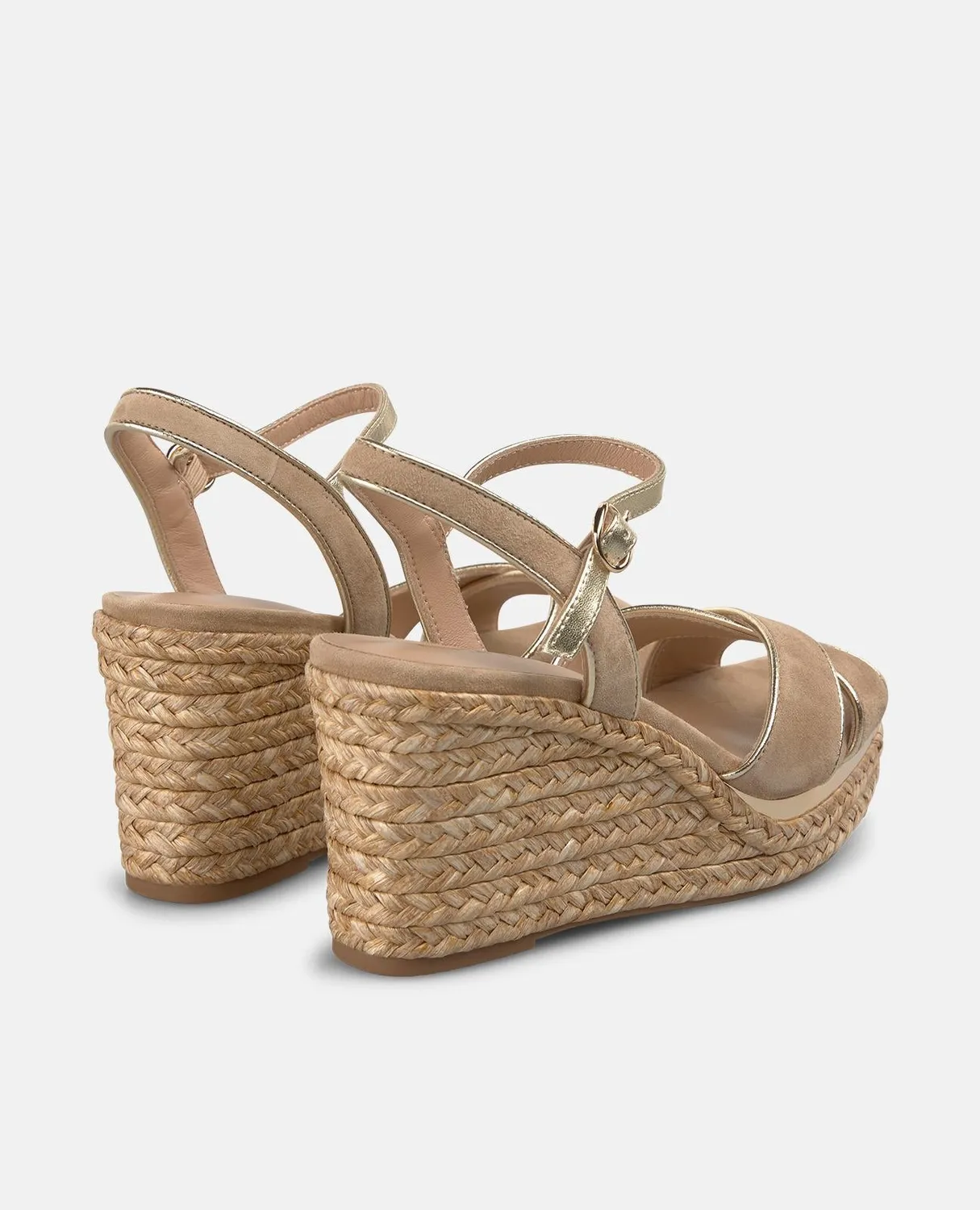 Alma en Pena V266001 espadrilles compensées beiges 9,5 cm