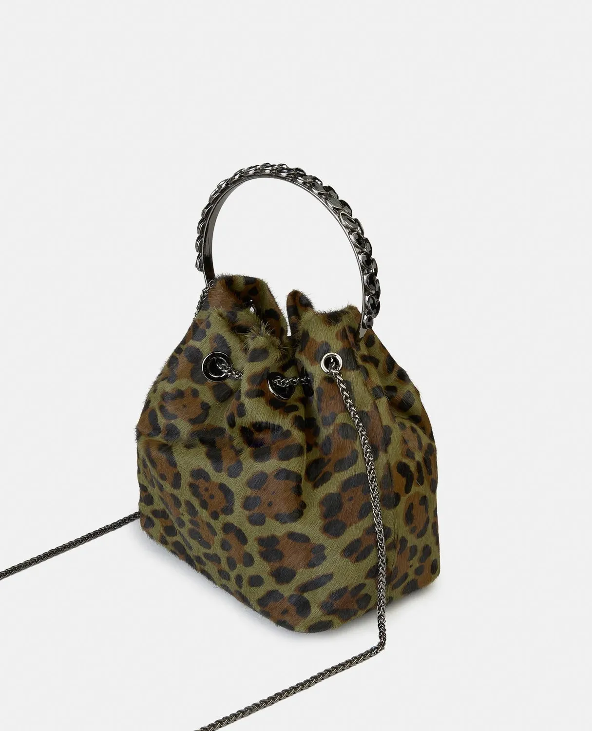 Alma en Pena BG110 sac seau cuir kaki