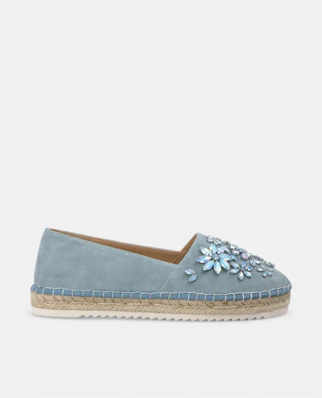 Alma en Pena V250277 espadrilles bleu à strass
