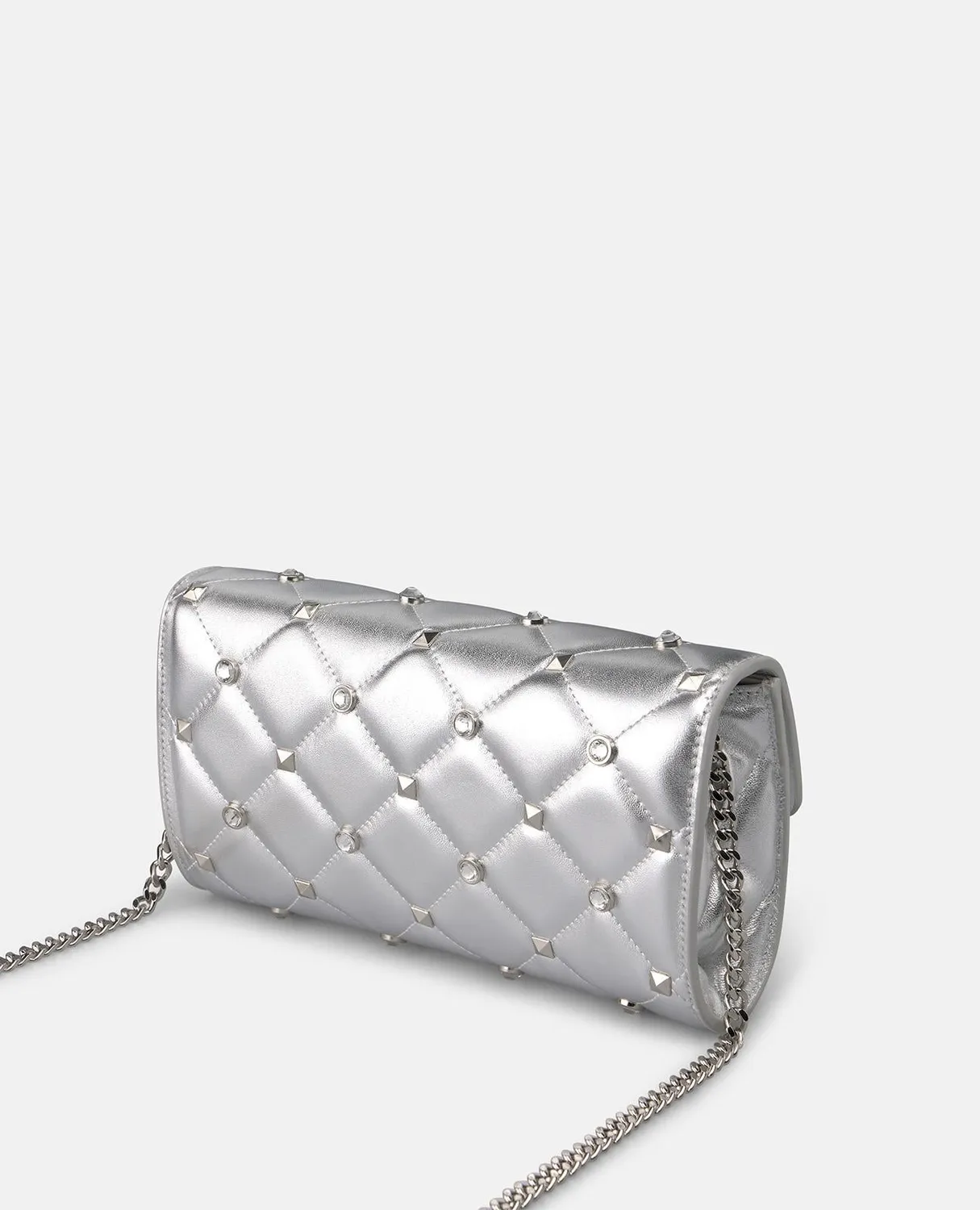Alma en Pena V26BG059 sac cuir argenté clouté
