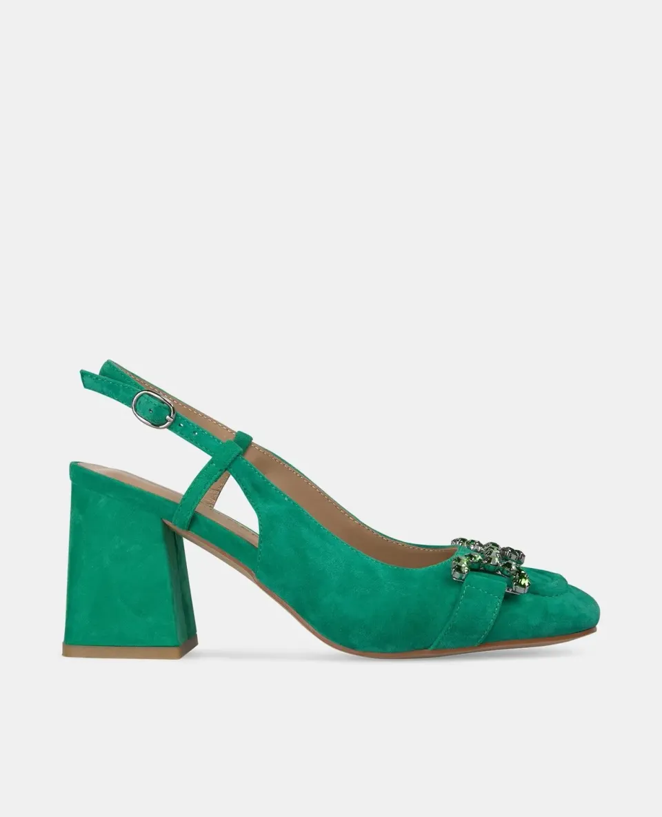 Alma en Pena V250551 escarpins verts talon 7,5 cm