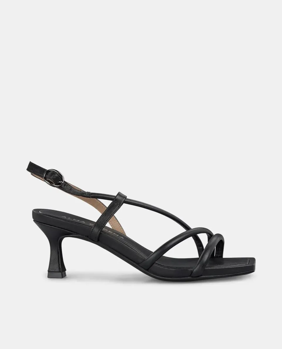 Alma en Pena V250872 sandales noires talon fin 6 cm