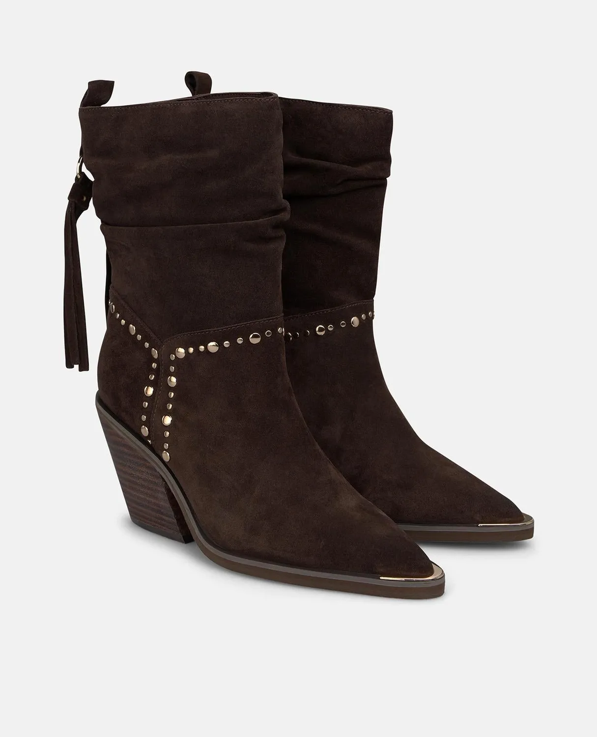 Alma en Pena I260718 bottines cowboy marron 8 cm