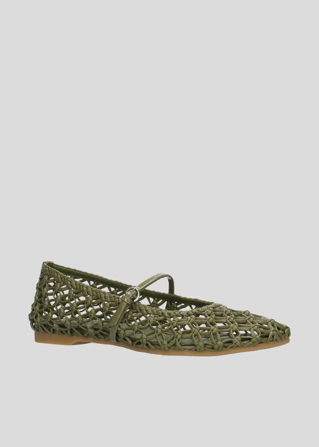 Lola Cruz Gara ballerines kaki