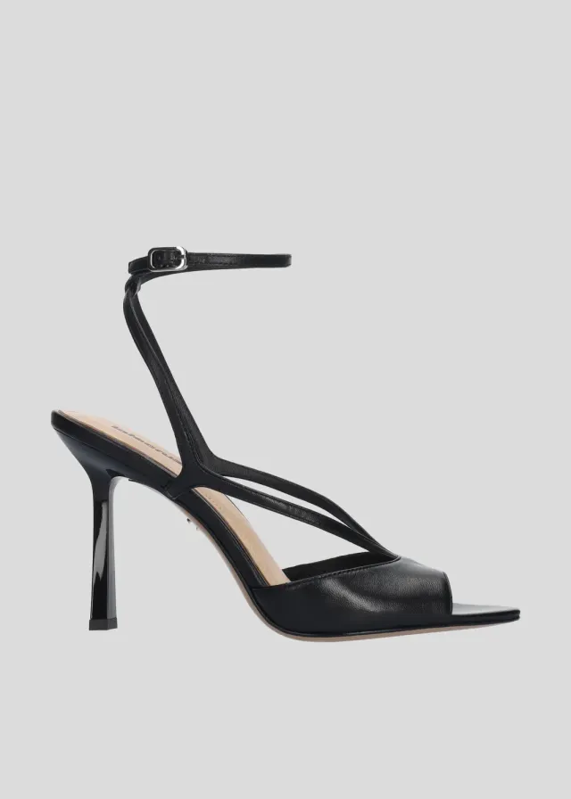 Lola Cruz Streep 95 sandales à talon noir