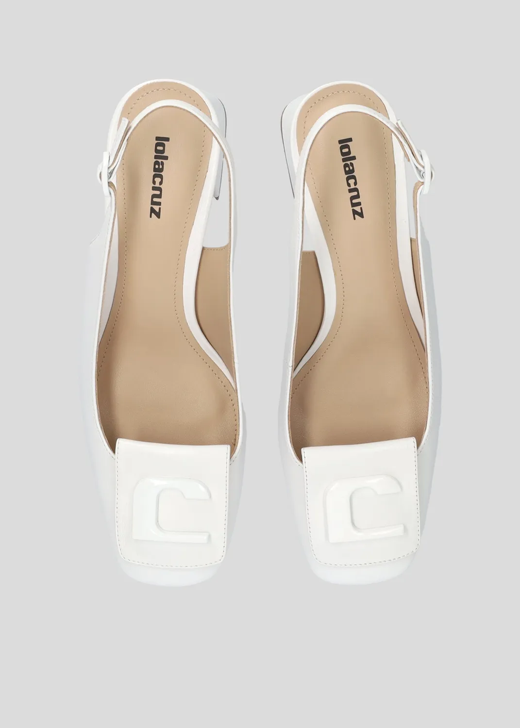 Lola Cruz Lola Pump 55 escarpins blanc femme