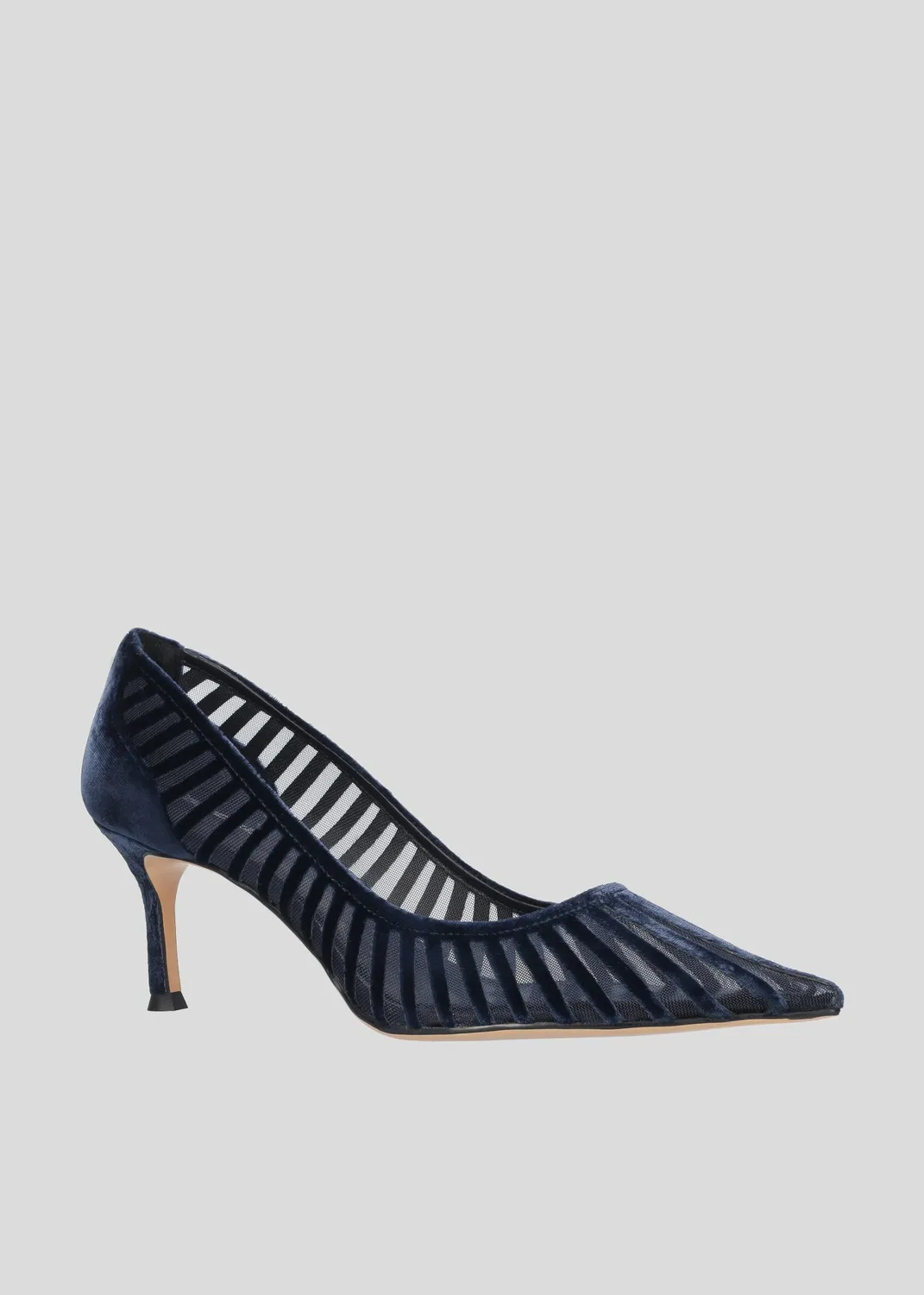 Lola Cruz Candice 65 escarpins bleu nuit cuir