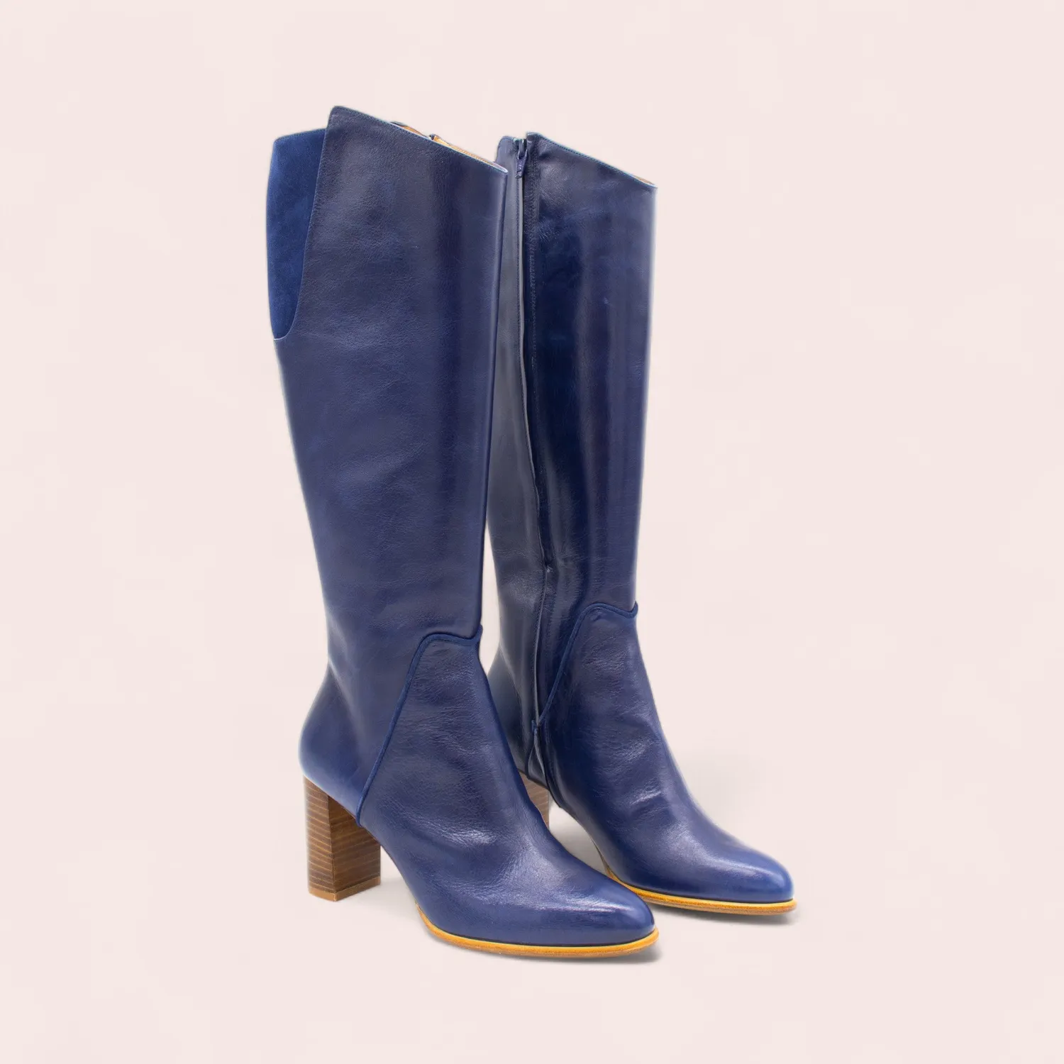 Karine Arabian Getty bottes cuir talon 70 mm dernières paires