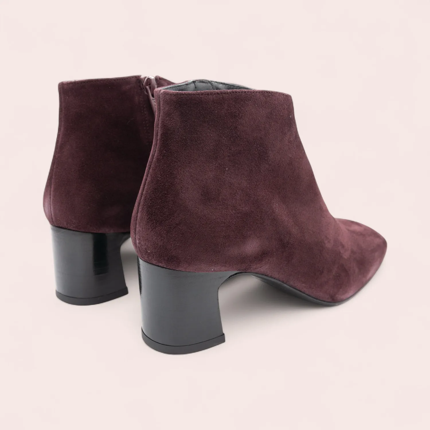 Karine Arabian Tamara bottines velours zip talon 47 mm