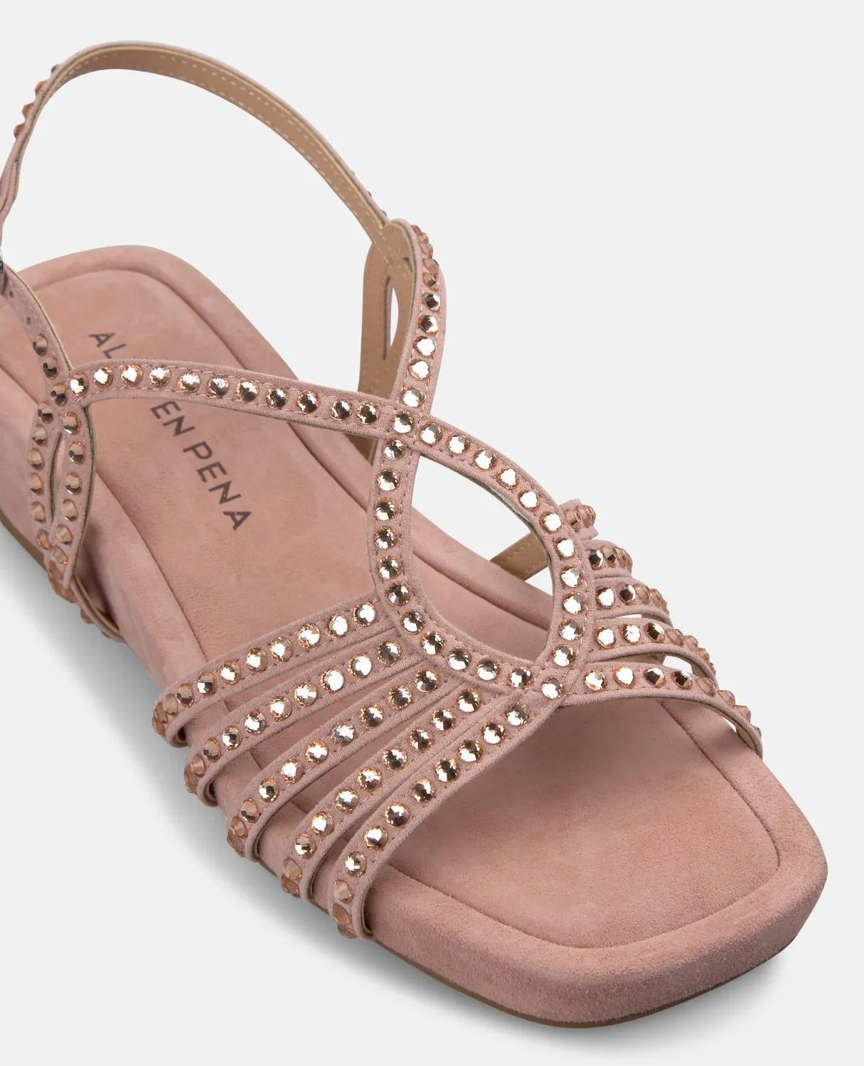 Alma en Pena V267704 Sandale Compensee Rose Cuir Talon 5 cm