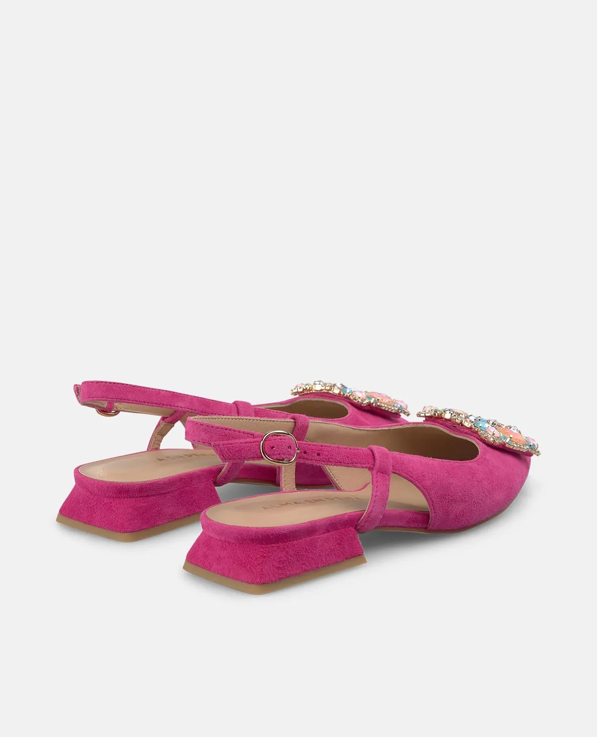 Alma en Pena V261006 escarpins slingback fuchsia talon 2 cm