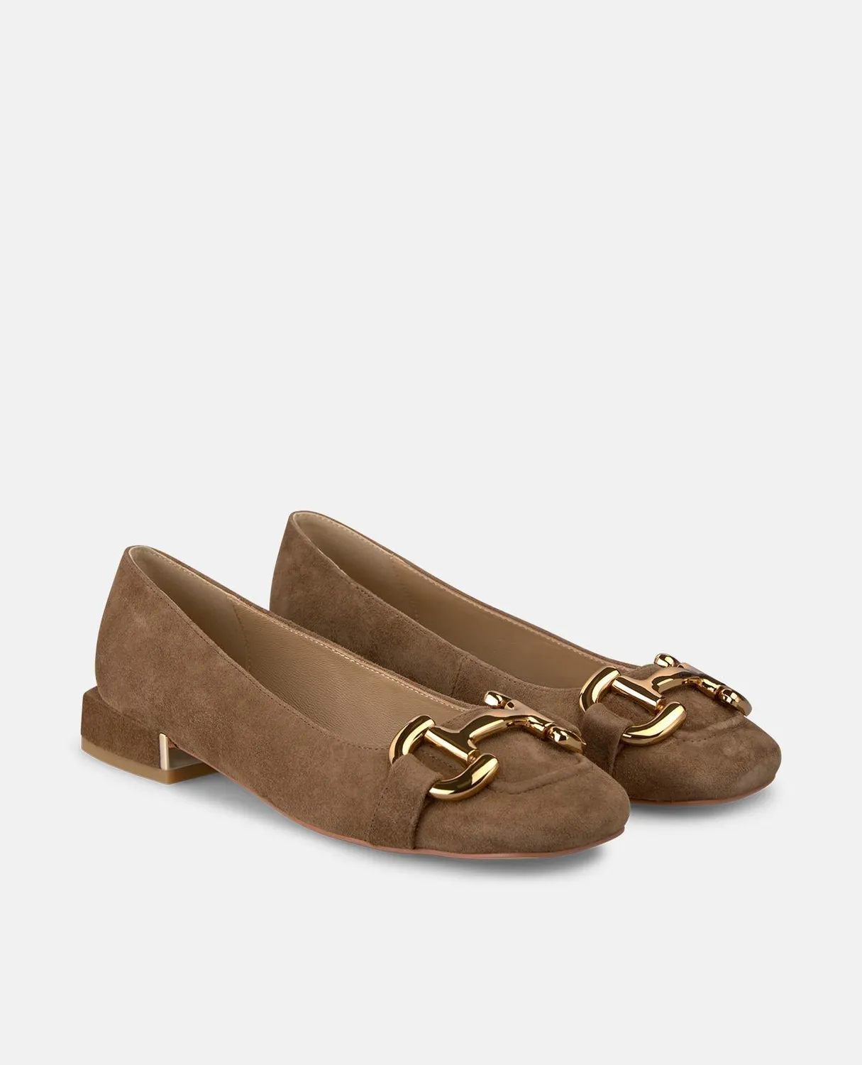 Alma en Pena I250103 ballerines marron cuir suède mors
