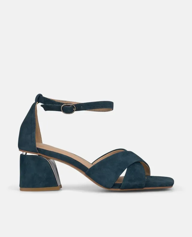Alma en Pena V263002 sandales cuir bleu talon 5,5 cm