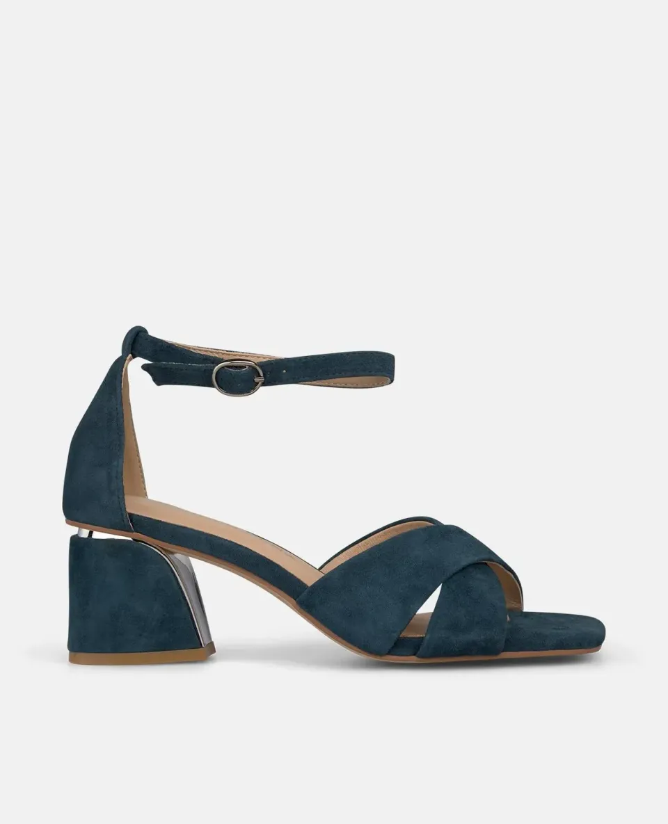 Alma en Pena V263002 sandales cuir bleu talon 5,5 cm