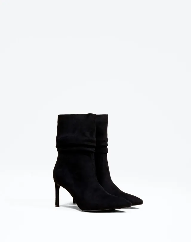 Mi/Mai Zaha Black bottines talon bout pointu