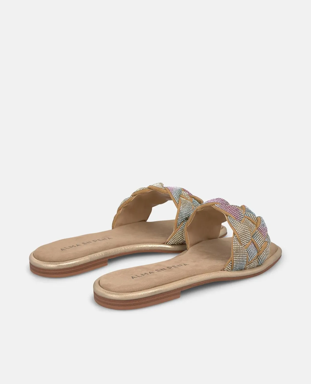 Alma en Pena V2651715 sandales plates sable tressées