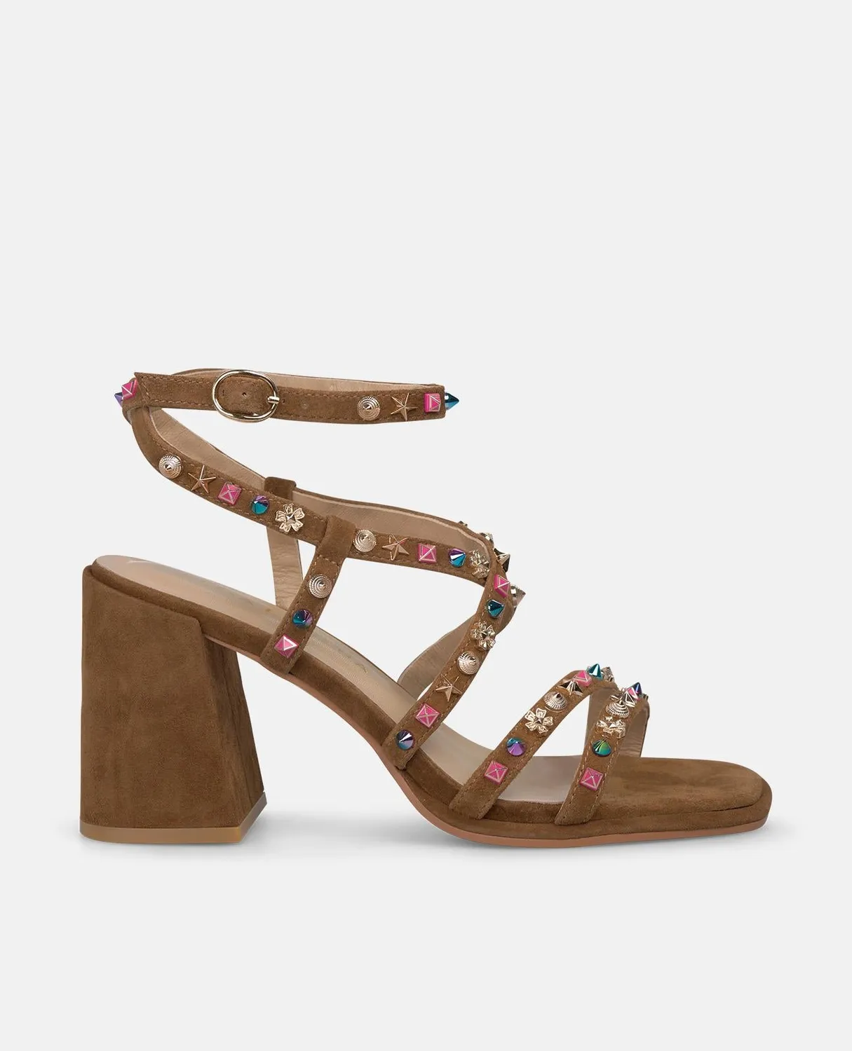 Alma en Pena V262501 sandales talon 9 cm caramel cuir