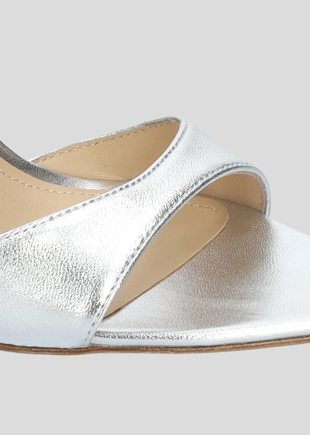 Lola Cruz Scarlett 95 sandales argent talon 9,5 cm