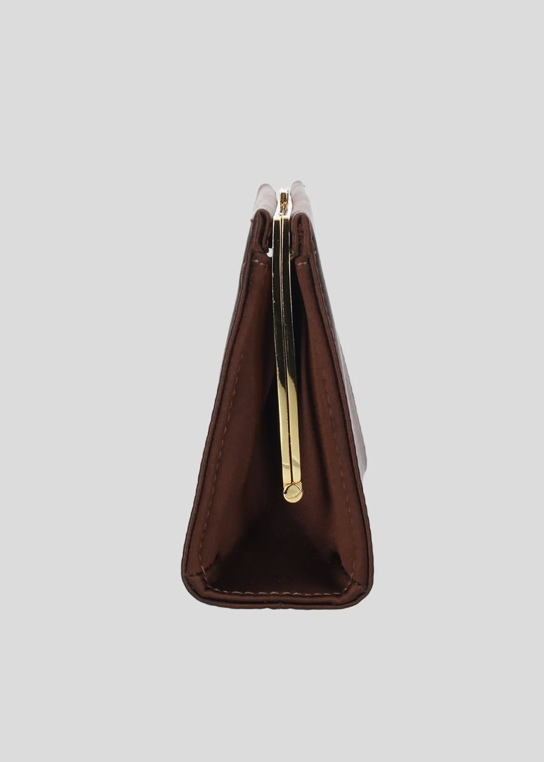 Lola Cruz Écla pochette soirée marron