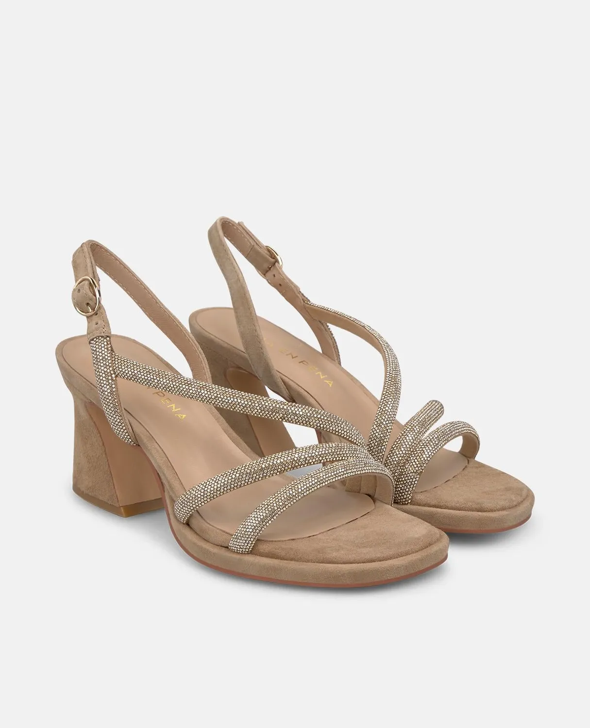 Alma en Pena V262400 sandales beige talon large 8,5 cm