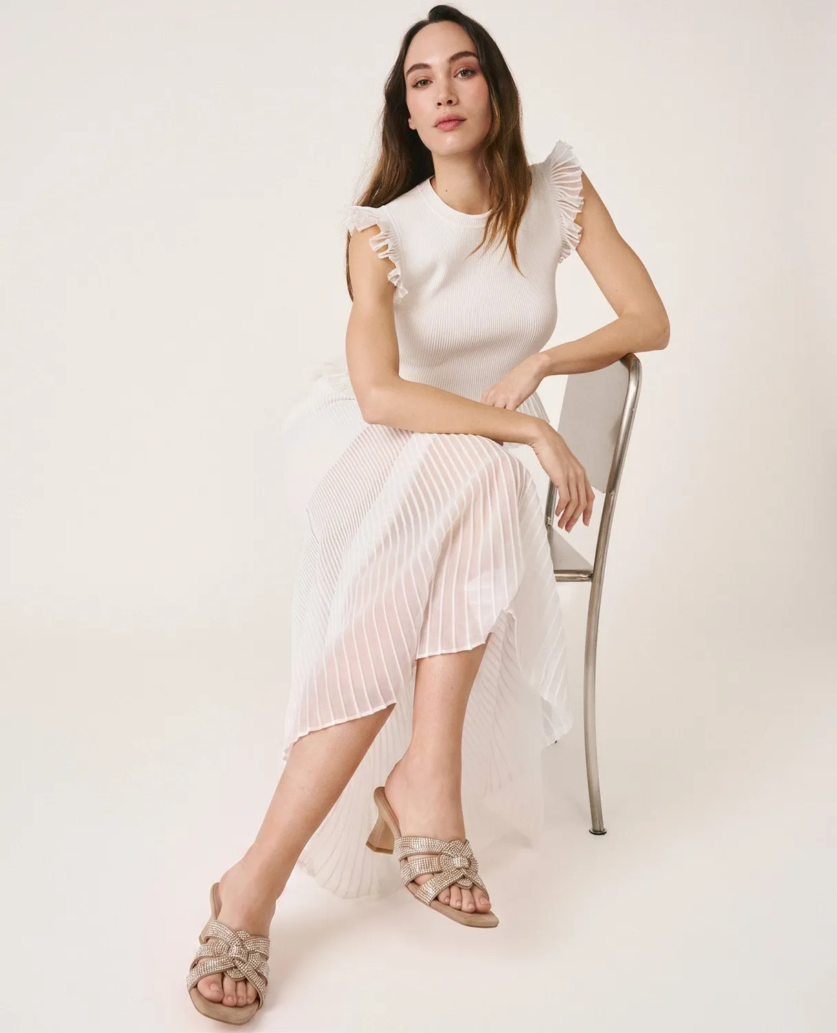 Alma en Pena V26CL0609 top blanc en viscose