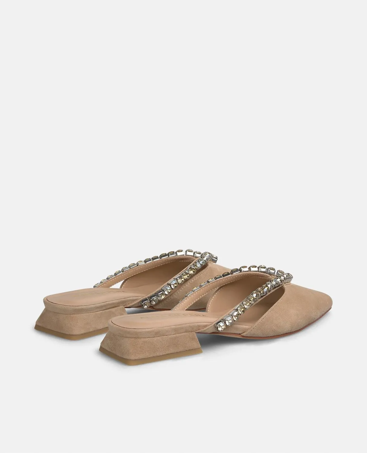 Alma en Pena V250485 mule plate arena strass cuir