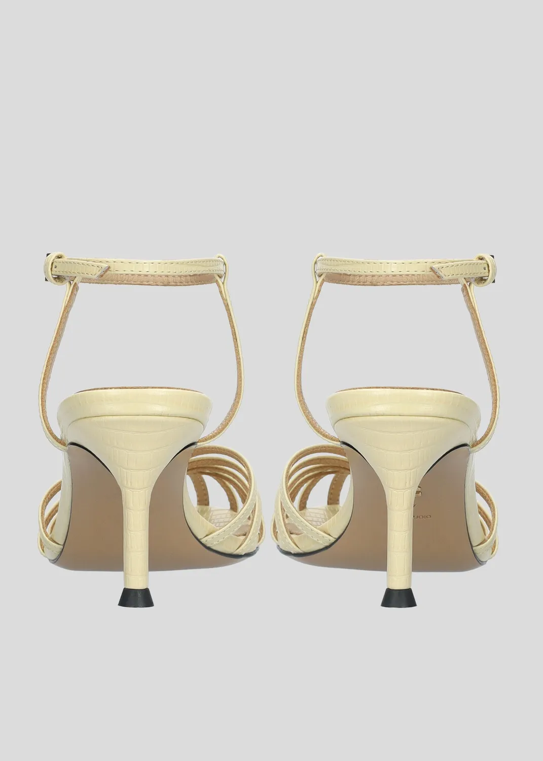 Lola Cruz Tango 65 sandales à talon vanille cuir