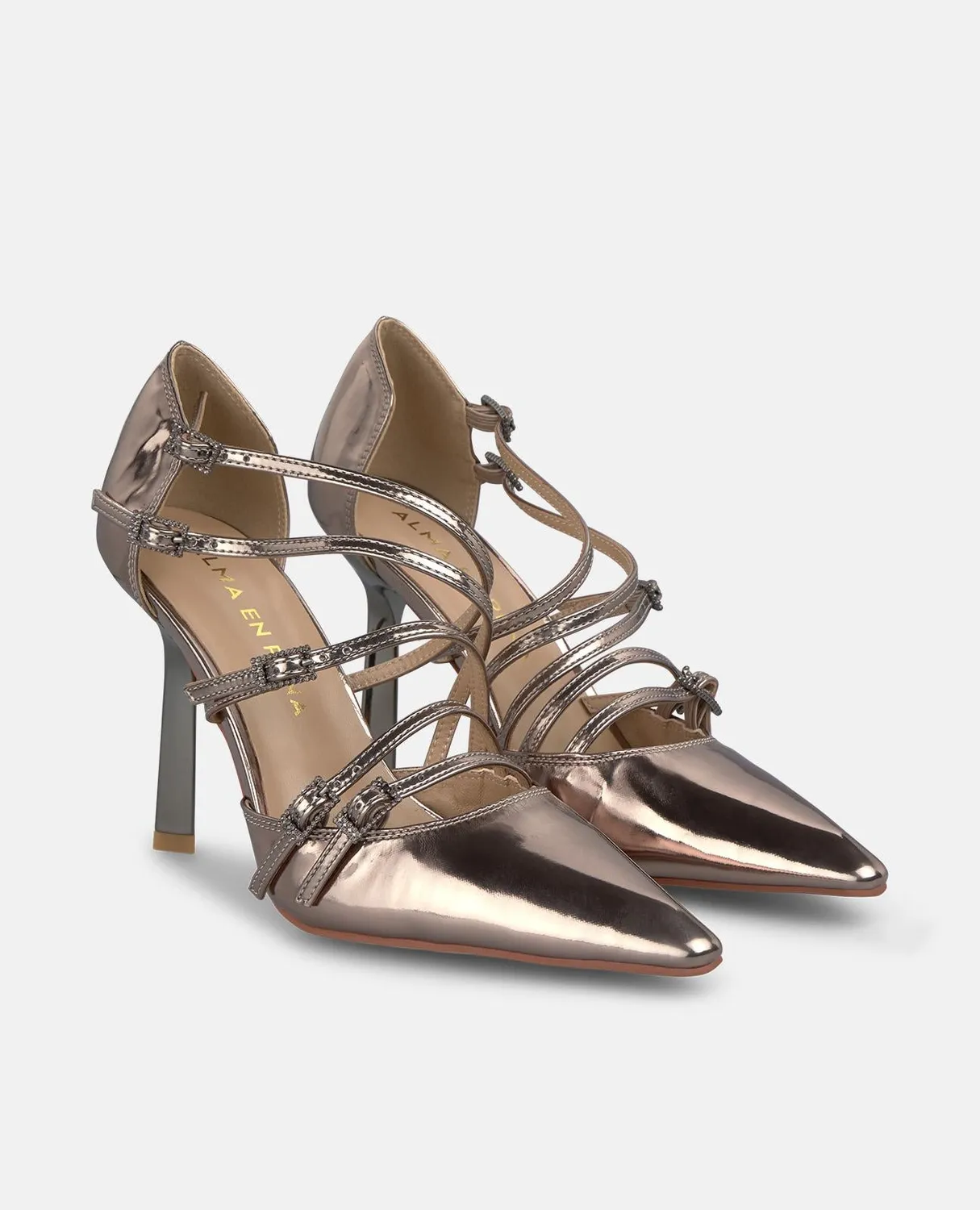Alma en Pena I250450 escarpins argente talon 10 cm