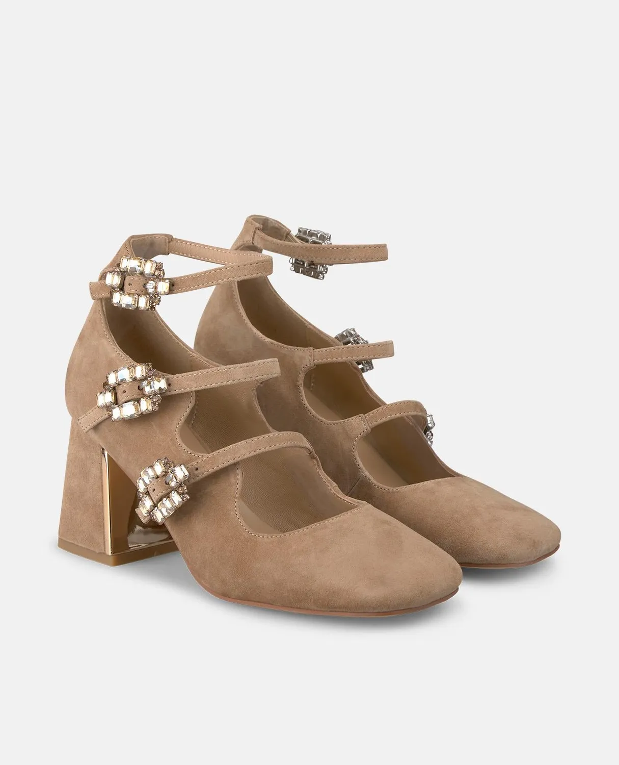 Alma en Pena I250301 escarpins camel cuir talon 7 cm