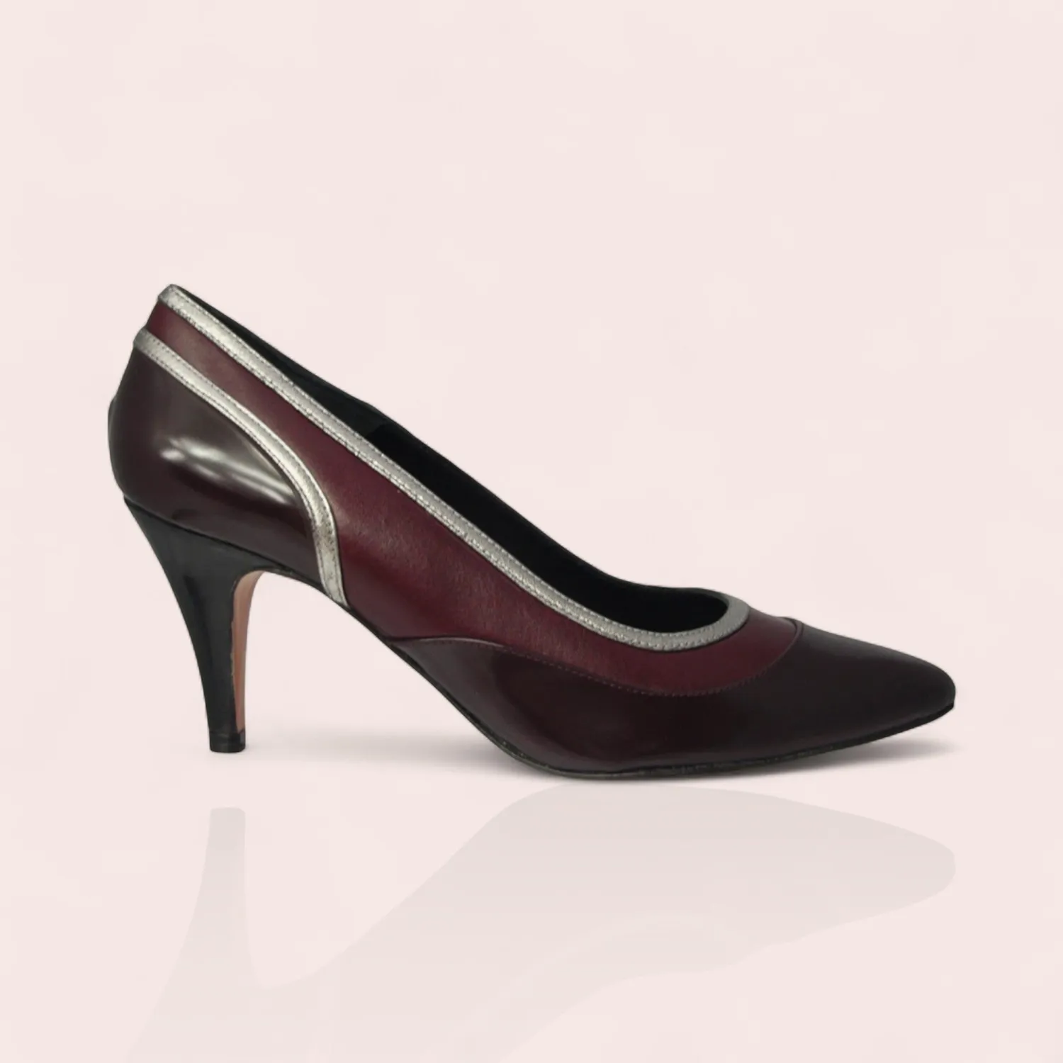 Karine Arabian Vivienne escarpins cuir noir 70mm