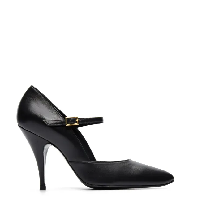 Maison Ernest Isabelle 100 escarpin noir cuir mat talon 10 cm