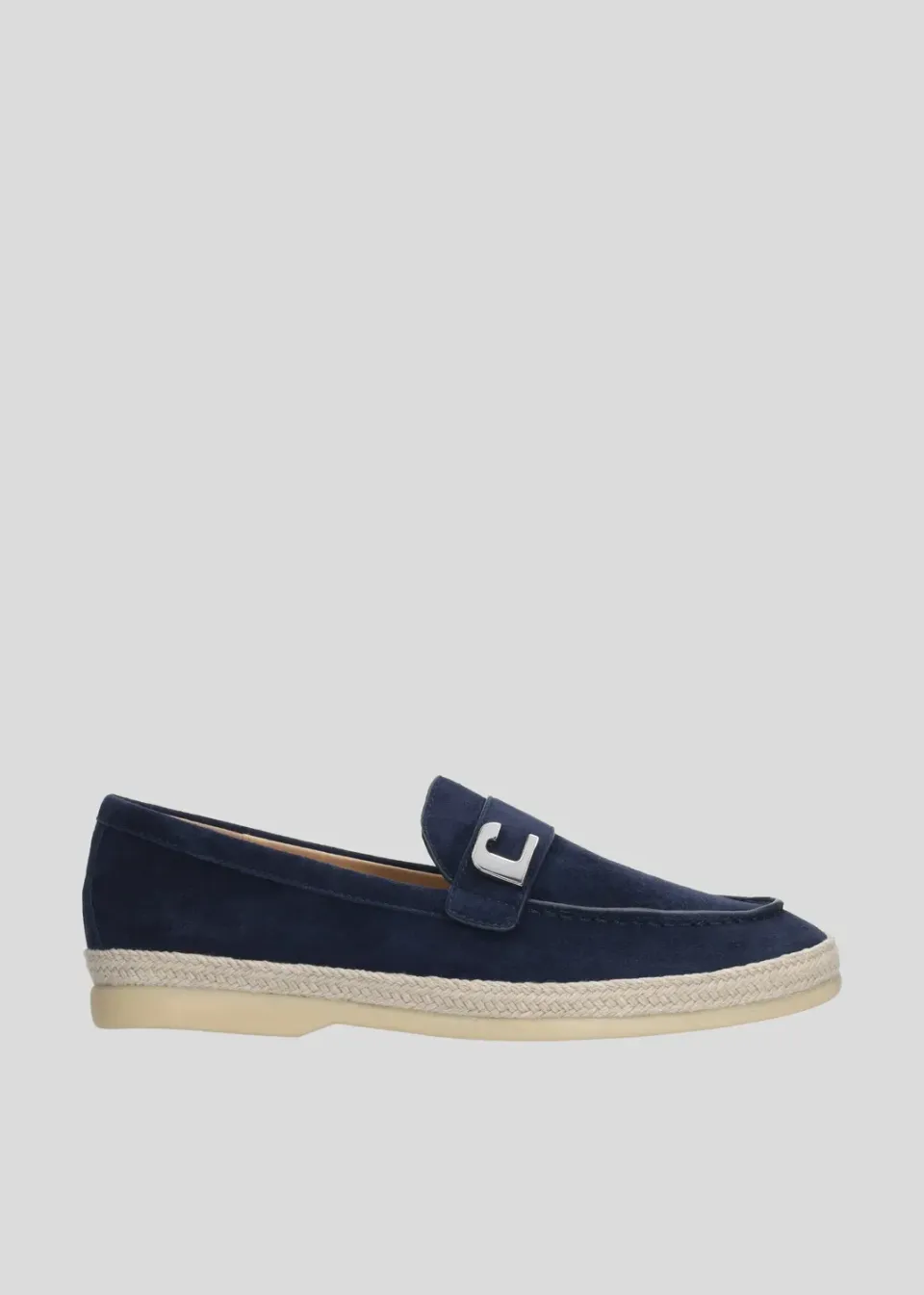 Lola Cruz Rhodes mules bleu marine talon plat