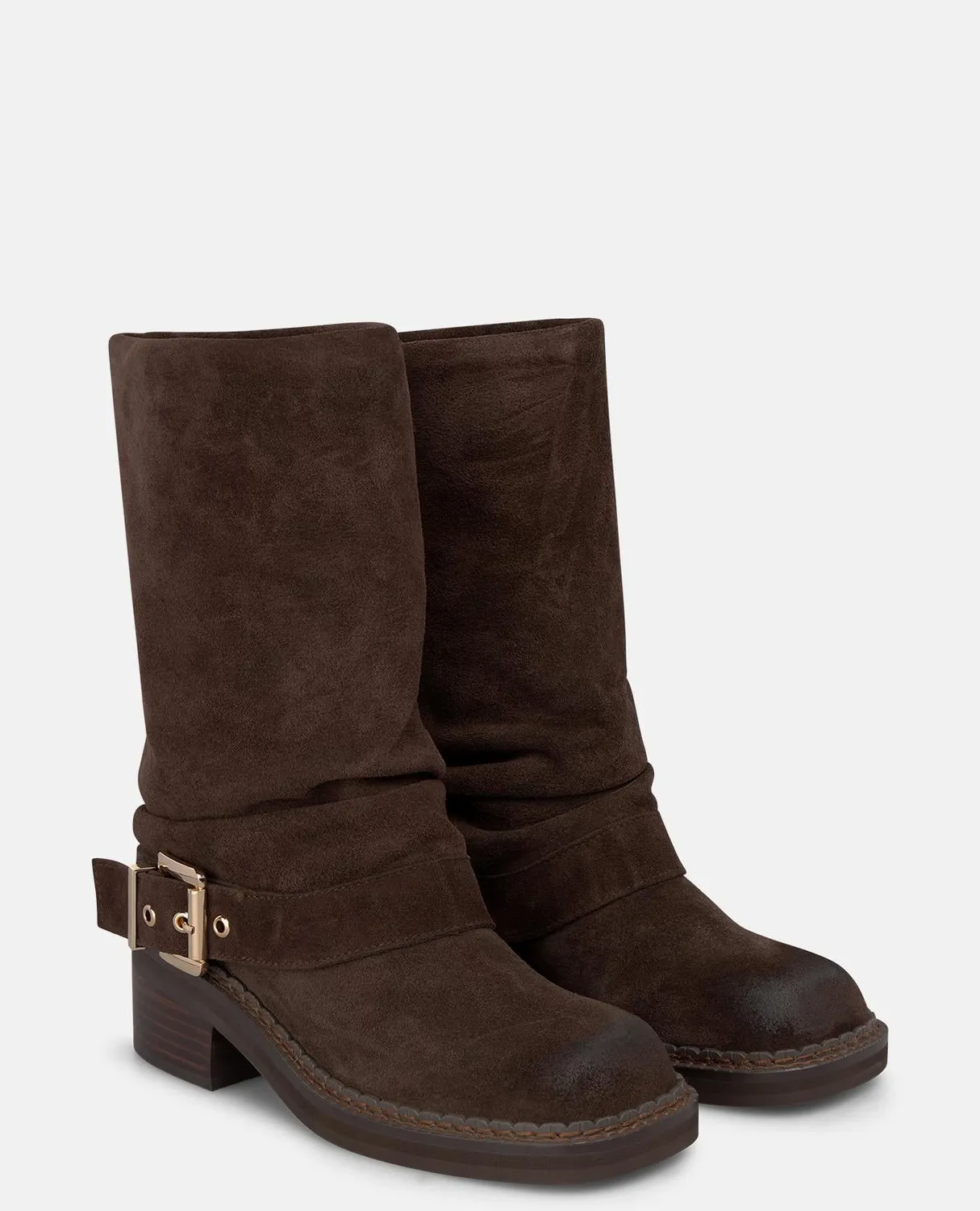 Alma en Pena I260802 bottes marron ante boucle