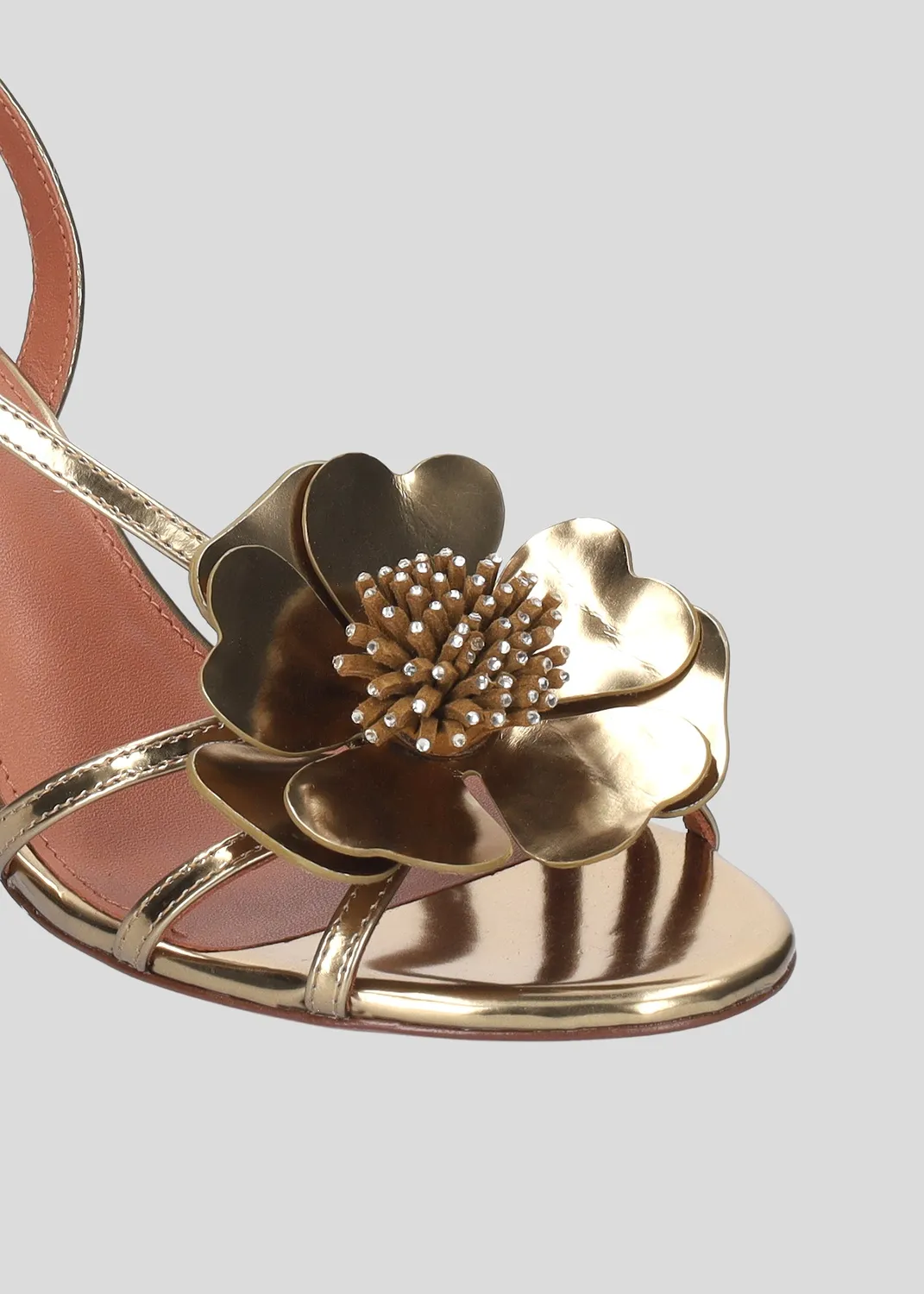 Lola Cruz Lilo 65 sandales à talons or 6,5 cm