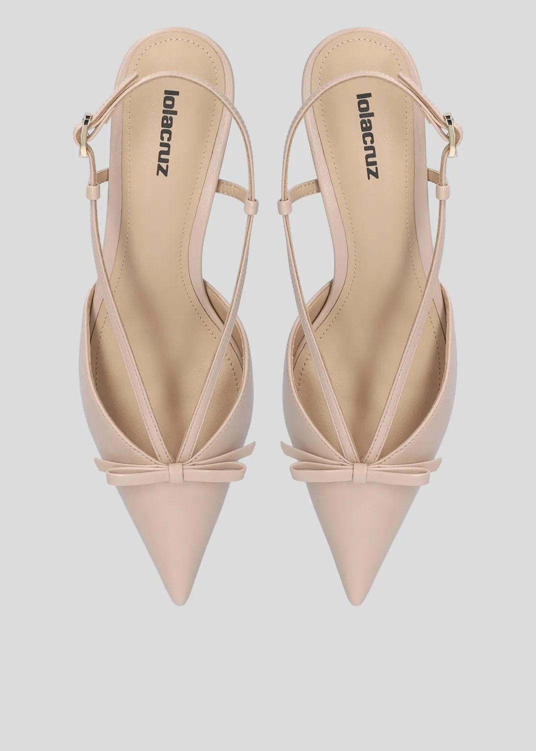 Lola Cruz Satina 55 sandales nude talon 5,5 cm