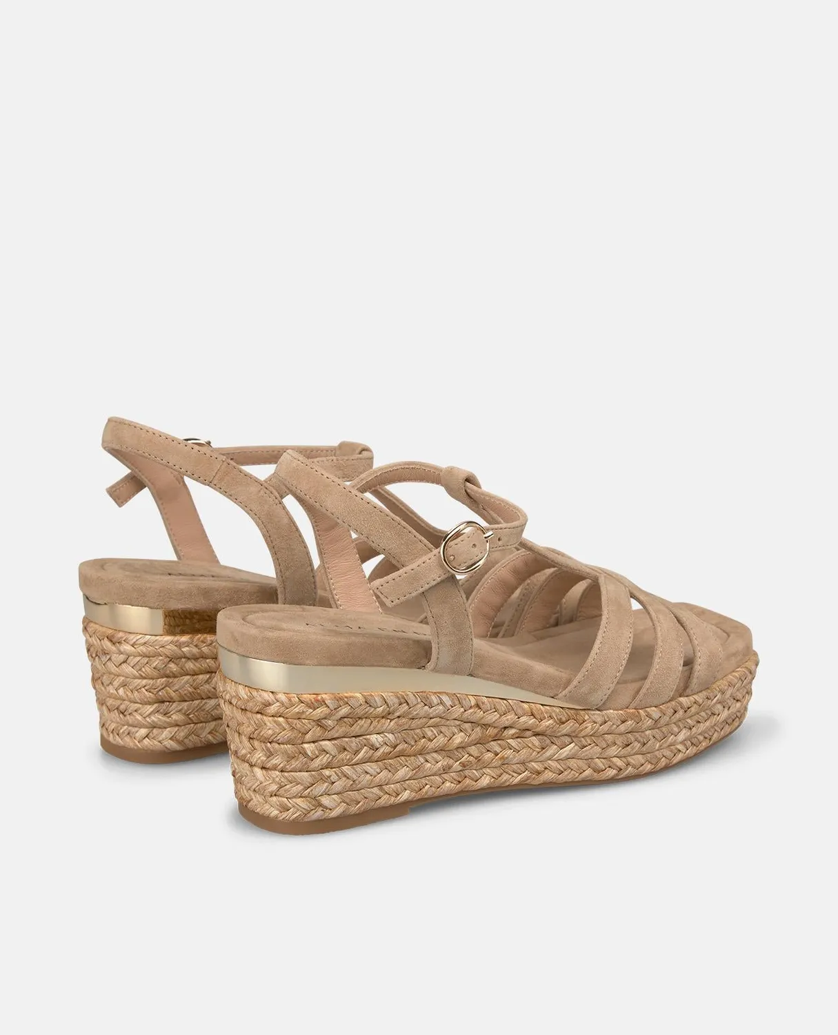 Alma en Pena V266507 sandales compensées beige esparto