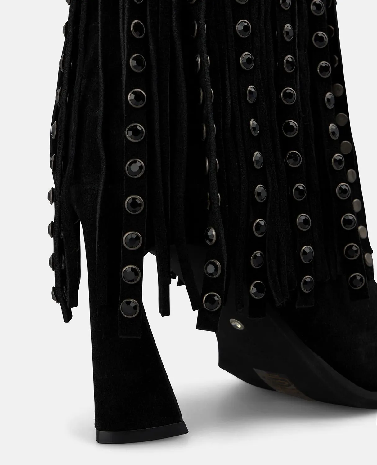 Alma en Pena I260444 bottines noir franges talon 9 cm