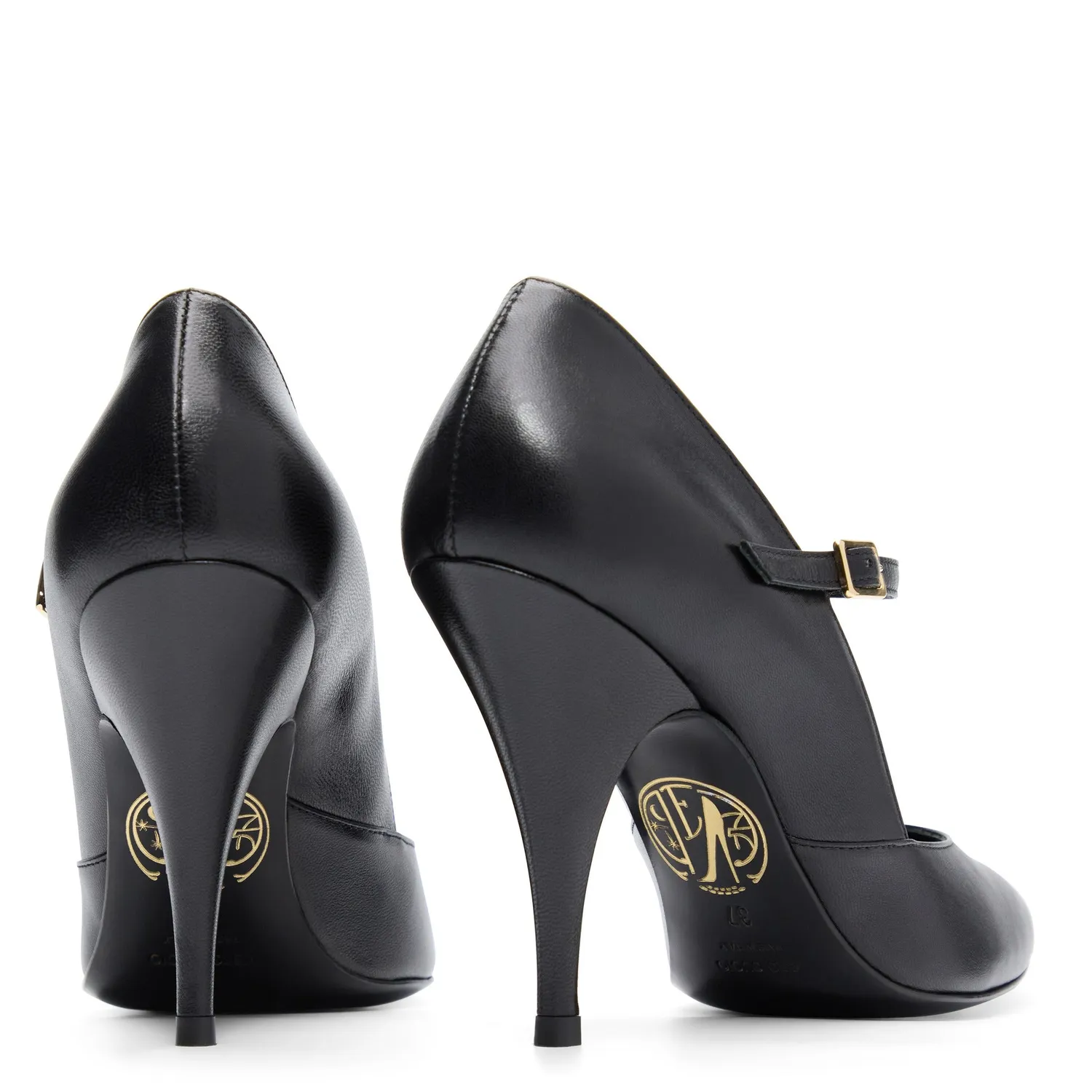Maison Ernest Isabelle 100 escarpin noir cuir mat talon 10 cm