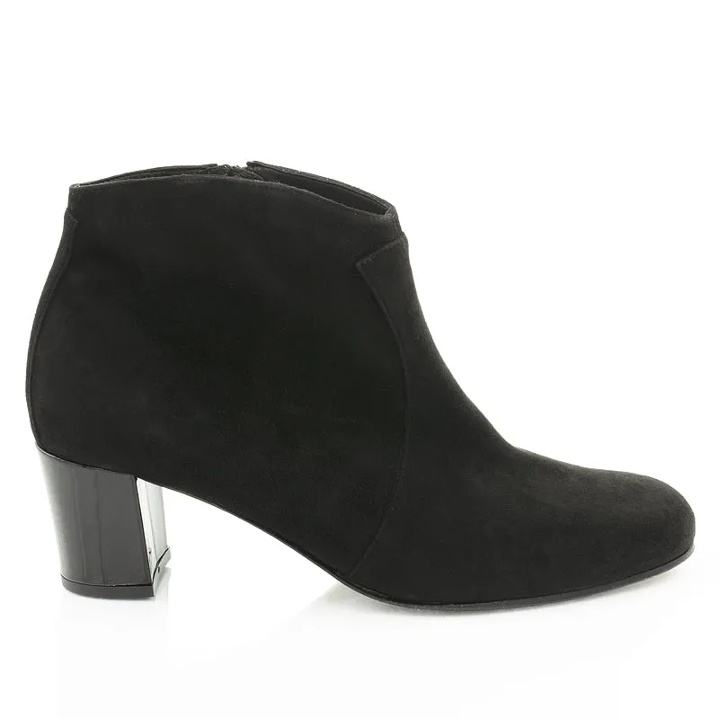 Bégum Paris Oxford bottine velours talon 5 cm