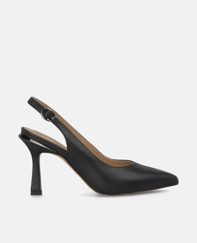 Alma en Pena I250390 escarpins noirs cuir nappa talon 9 cm